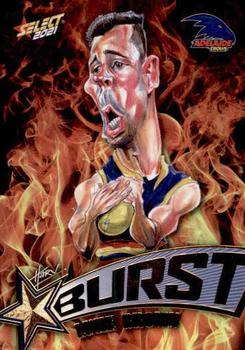 2021 Select AFL Footy Stars - Starburst Caricatures Fire #SP1 Luke Brown Front